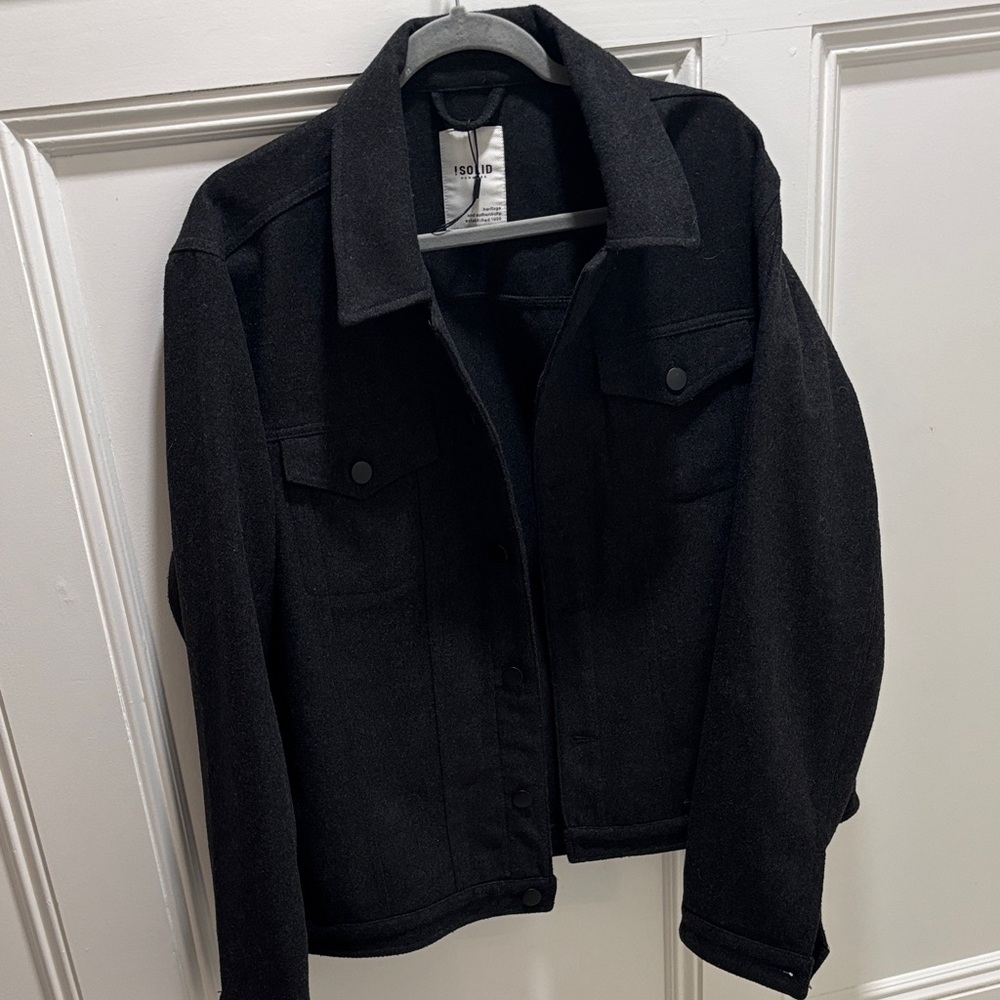 Men's Black/grey felt jacket